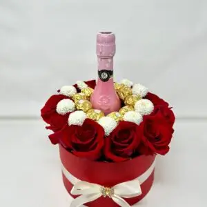 Box Roja Cava, Rosas y Ferrero