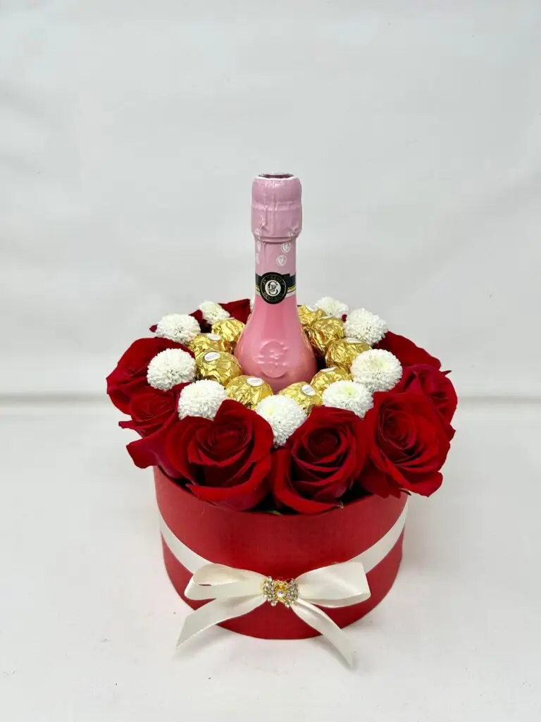 Box Roja Cava, Rosas y Ferrero