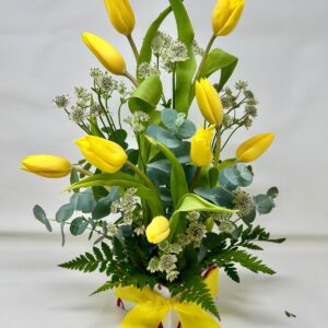 Centro de Tulipanes y Astrantia