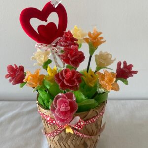 Cestita de Mimbre San Valentín