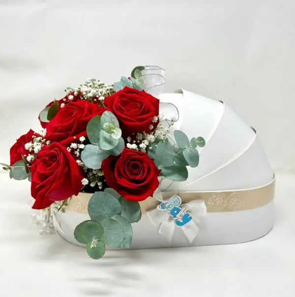 Cochecito elegante baby de flores