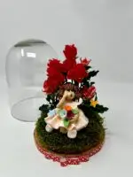 Cúpula de Cristal con Rosas de Chuche