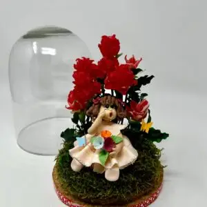 Cúpula de Cristal con Rosas de Chuche