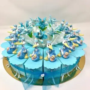 Tarta de Cigüeñas para Bautizo