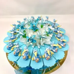 Tarta de Cigüeñas para Bautizo